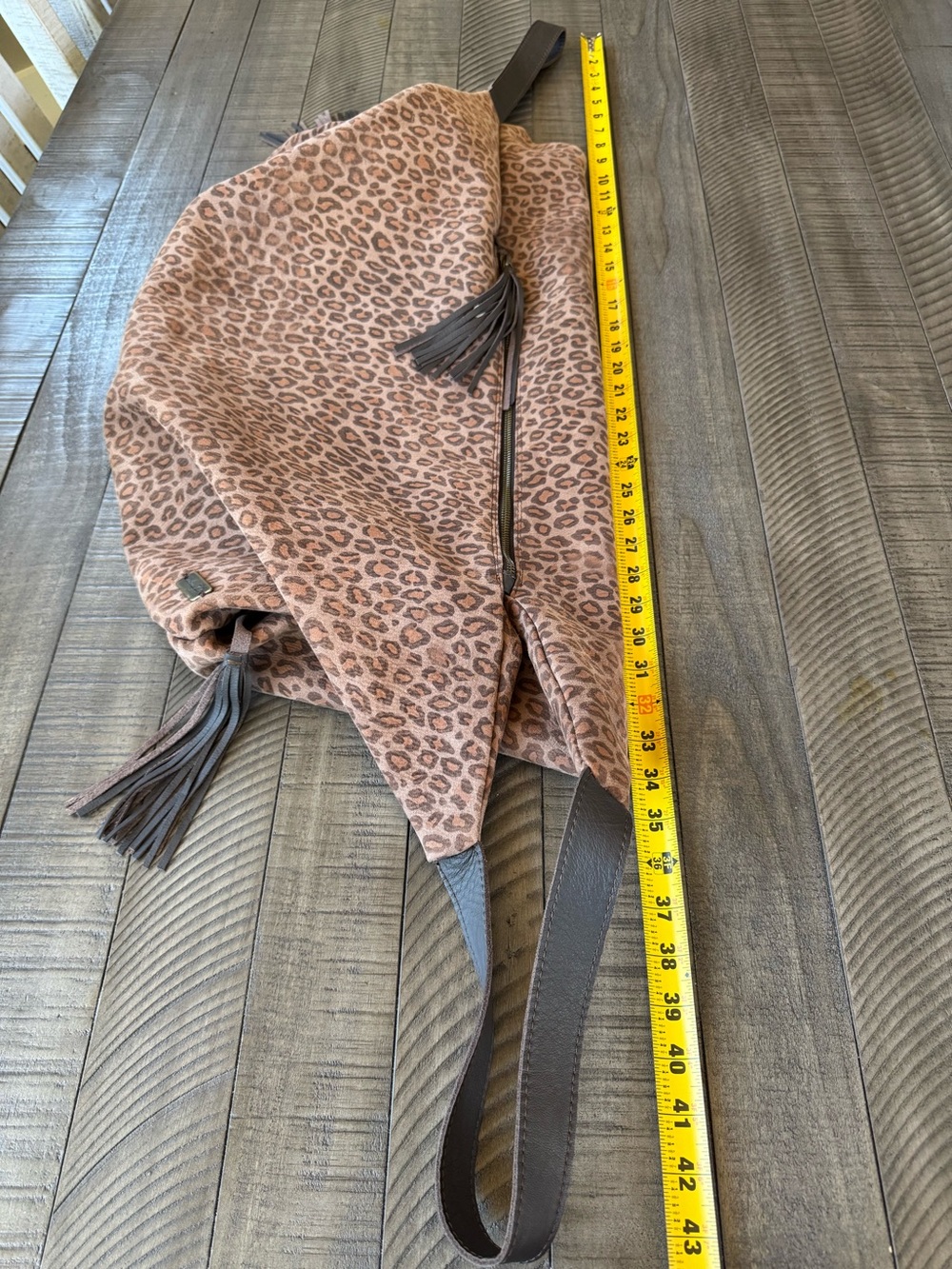 Idea77 Leopard Print Slouchy Hobo Oversized Tote Bag - Shoulder Bag - Picture 15 of 16